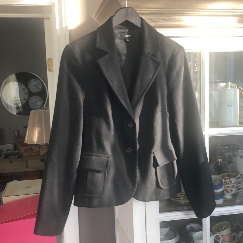 JACOB Wool Blend Black Blazer, S (11/12)